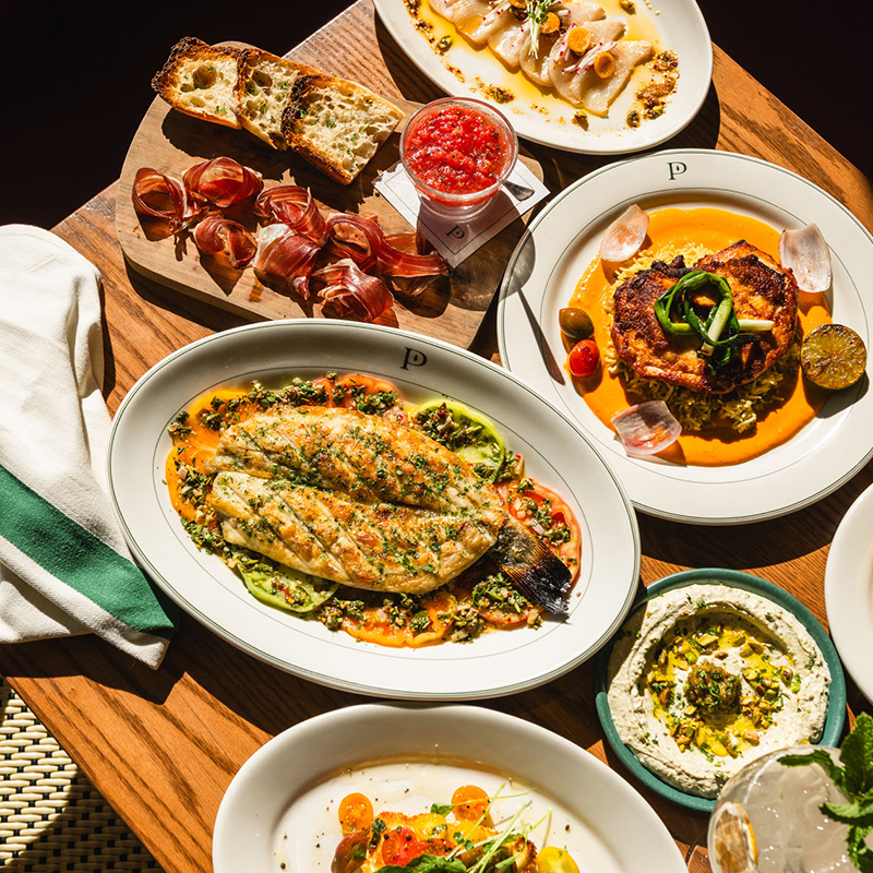 At Pinyon, we offer coastal Mediterranean food in a warm, welcoming elevated envirnoment